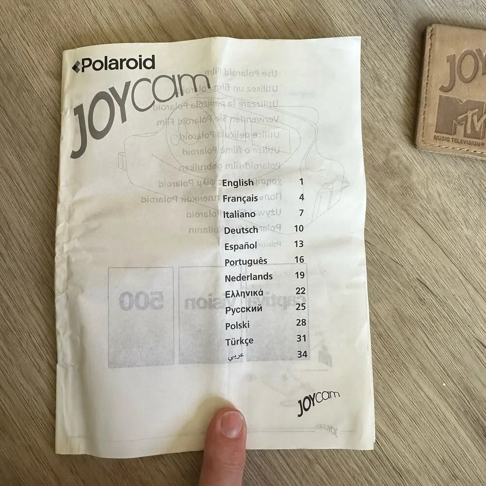 Vintage Y2K Polaroid Instant JoyCam in Box with Manual Bonus MTV Photo Holder